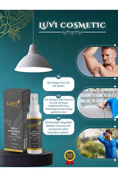 Luvi El,ayak ve Koltuk Altı Terleme Önleyici Sprey Erkek 100 ml