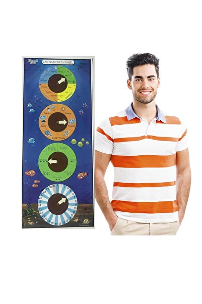 EĞLENCELİ SINIF İNGİLİZCE Mevsim Şeridi Ve Takvim Poster