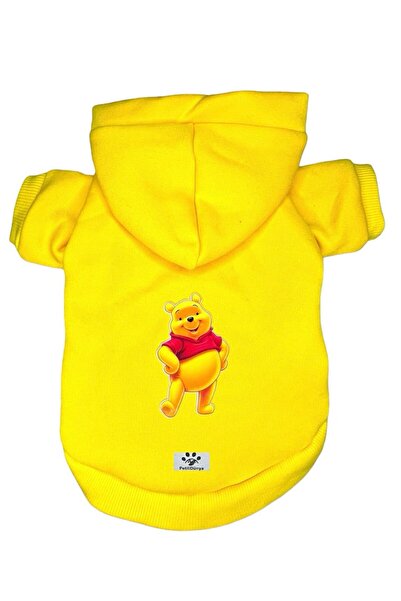 PetiliDünya winnie the pooh orange hoodie Cat & Dog Outfit hoodie Sweatshirt ...