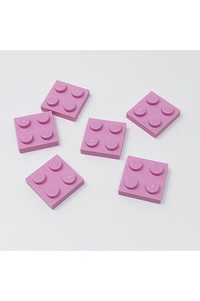 LEGO Moc Custom Accessory Creator Plate 2 X 2 Flat Brick Light Pink 6 Pieces Will Be Sent
