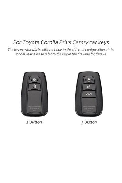 AYCANSTORE Husă TPU pentru telecomandă Toyota cu 3 butoane (roșu)