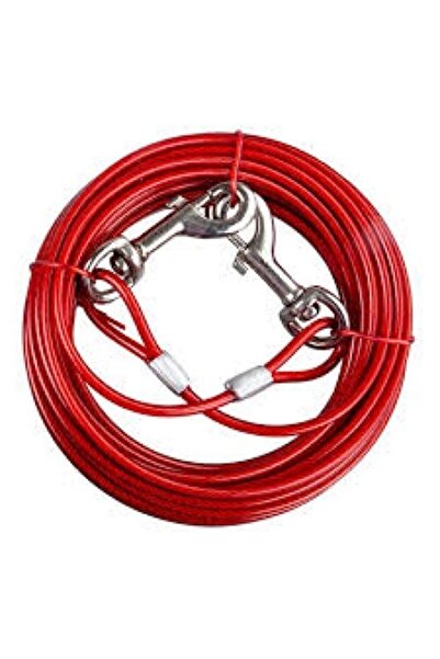 LİDERSAN ÇELİK Köpekler Için Çelik Bahçe Bağlama Halatı 5 Mmx6 Mt