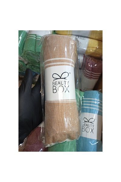 Beauty Box Luxury Spa Towel Light Coffee Beach Towel Cotton Loincloth Turkish Bath Bathhouse Beach Towel 90cmx170cm