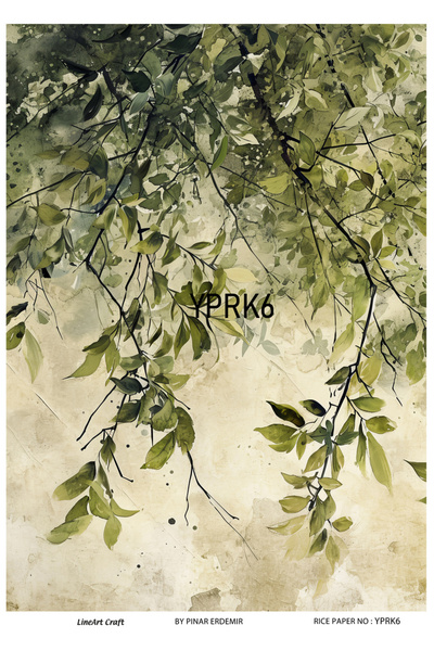 LİNEART Yaprak Serisi YPRK6 Desenli Pirinç Dekopaj 30x42