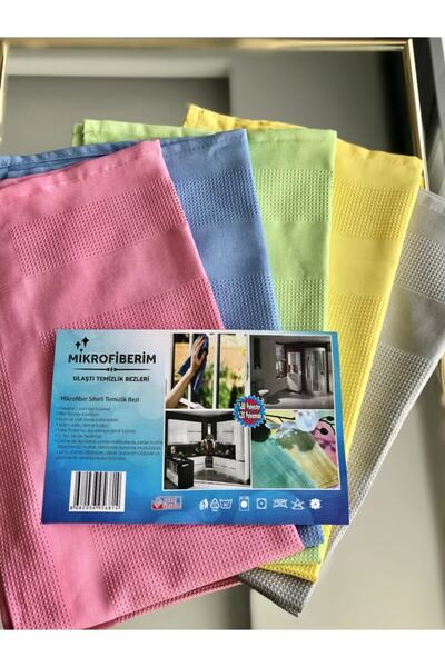 Mikrofiberim 5 Pieces Microfiber Glass General Cleaning Cloth 40x60 Cm