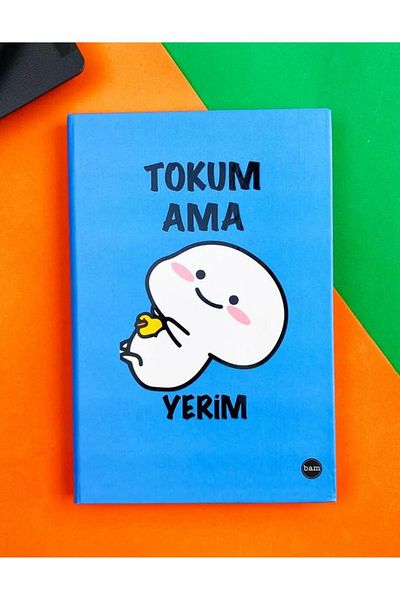 Yeni1Trend My Tokum But My Place Designed Hard Cover Elastic School Notebook