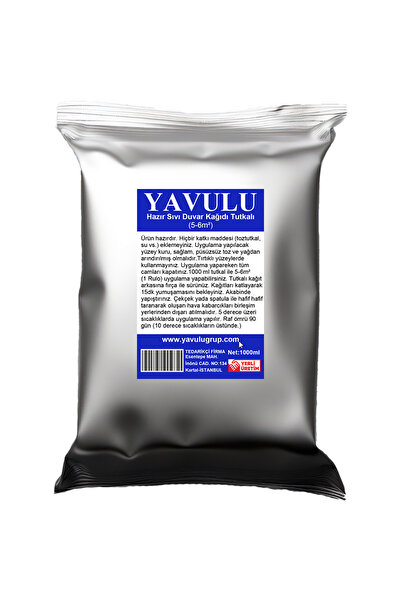 yavulu Duvar Kağıdı Yapıştırıcısı Tutkalı Glitolin / Hazır Sıvı Duvar Kağıdı ...