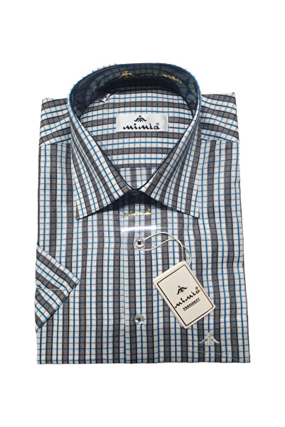 Mimka KISA KOL KLASİK BABA GÖMLEĞİ BATTAL BÜYÜK BEDEN