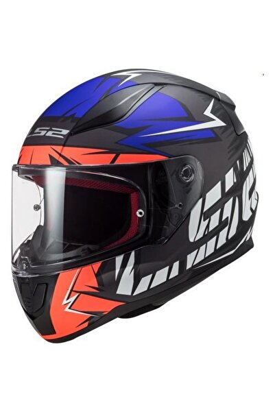 LS2 Rapid Cromo Turuncu-mavi Kask