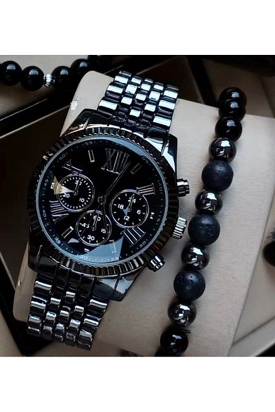 pullmarkt Bracelet + analog wrist watch (set of bracelet and wrist watch)