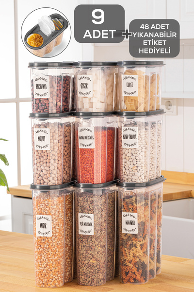 Herza House 9-Piece Oval Food Storage Container