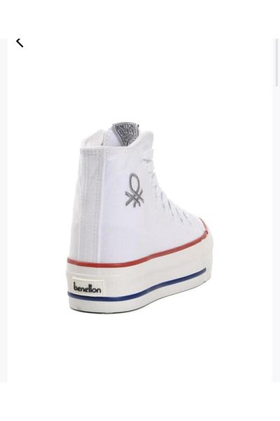 Benetton ® |   Bn-30939 - 3114 Alb - Pantofi sport dama