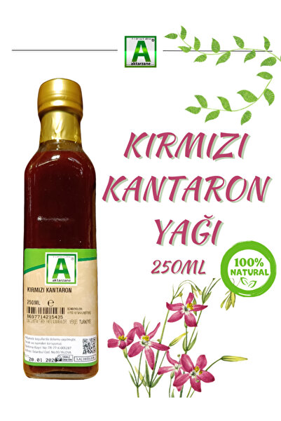 Aktarzane Kırmızı Kantaron Yağı Doğal Ev Yapımı Saf Kırmızı Kantaron Yağı Ava...