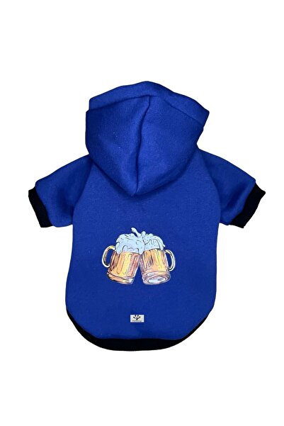PetiliDünya Beer Kedi & Köpek Kıyafeti Sweatshirt Hoodie - Baskılı Sweatshirt