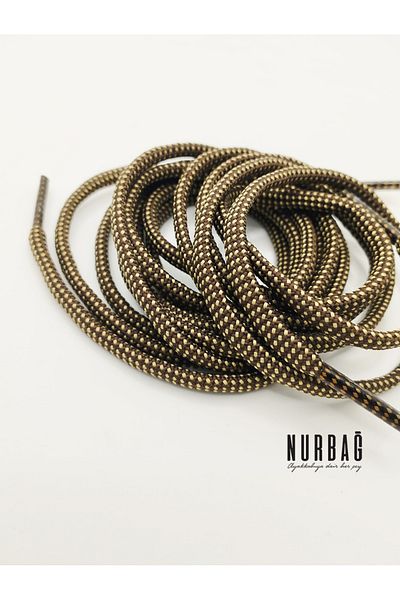 NURBAĞ DOKUMA Cat-boots brown patterned laces 130 cm 1 pair tk00063