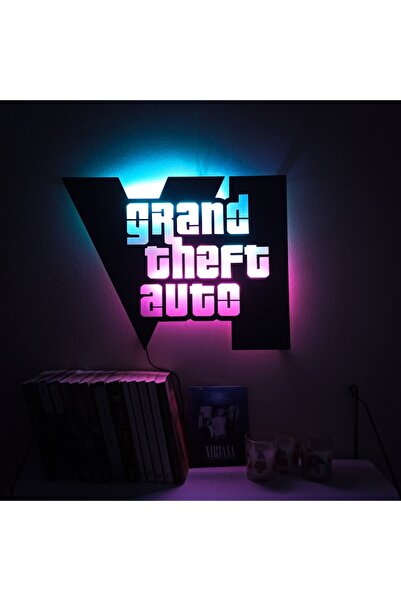 FOREVHOME GTA VI 6 Led Işıklı Tablo