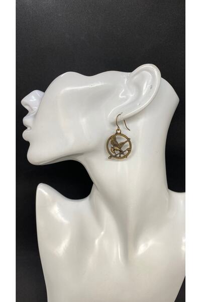 Porsuk Alternatif اليدوية الطائر الساخر الشكل امرأة يلقي الأقراط