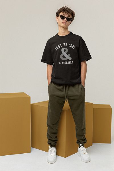 ADA BEBEK ÇOCUK Ανδρικό μπλουζάκι με λαιμόκοψη σε στυλ Cool Printed 100% βαμβάκι
