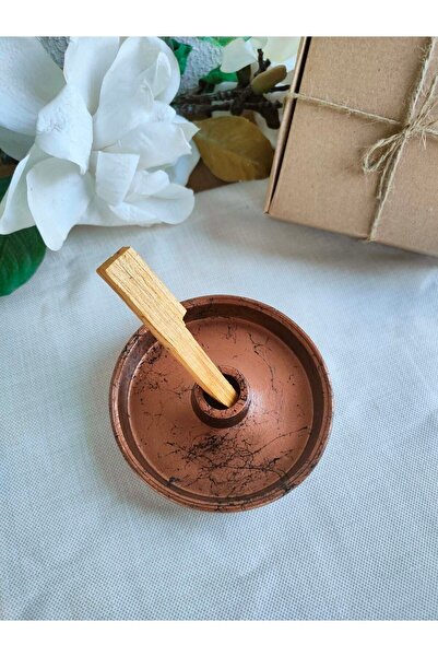 Solman Dekoratif Bronz Bakır Renk Palo Santo Tütsülük Tasarım Tütsü Kabı