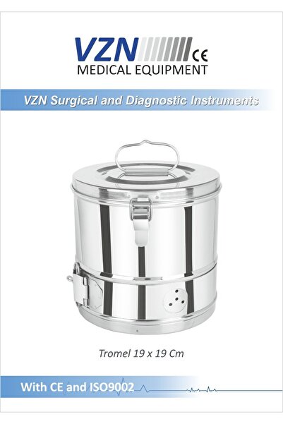VZN Tromel 19X19CM Paslanmaz Çelik