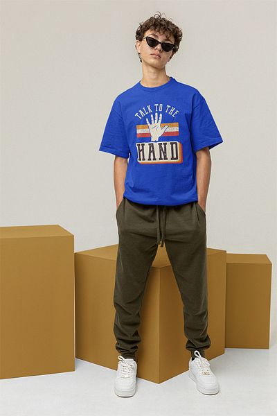 ADA BEBEK ÇOCUK Ανδρικό μπλουζάκι με λαιμόκοψη σε στυλ Cool Printed 100% βαμβάκι
