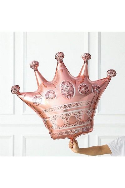 Deniz Party Store Queen Crown Rose Gold Foil Balloon 30 Inch 76 Cm 1 Piece