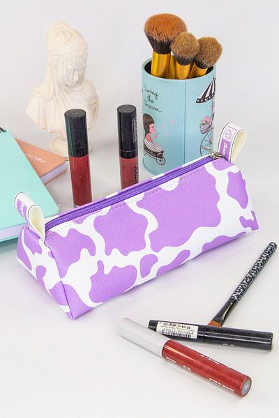 OneSize Pencil Case Pastel Colors Vegan Leather (Pencil Holder and Makeup Bag)