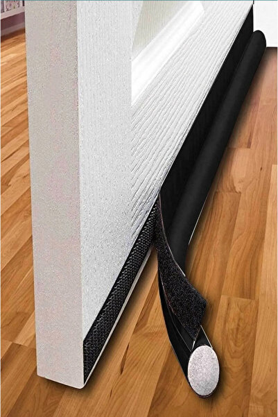 mc.pierobaby Kapı Altı Rüzgar Önleyici, Isı Yalıtım Süngeri, Eşik Altlığı, Soğuk Geçirmez 2 adet siyah