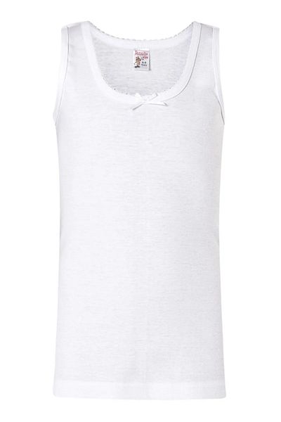 Namaldı Girl's Ribbed Cotton Wide Strap Tank Top 3 Pieces