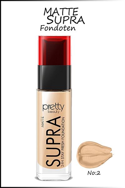 Pretty Beauty كريم أساس Supra 24h Stay Fresh Matte 02