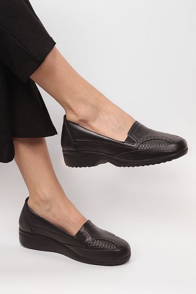 aka prestij ayakkabı comfort Pantofi de damă din piele naturală cu suport pentru vârfuri