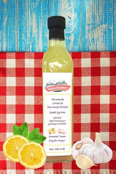 Karşı Köyden Doğal Fermantasyon Sarımsaklı Limon Sirkesi 500 Ml