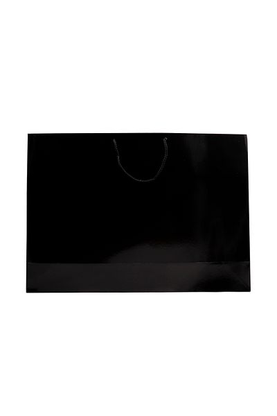reprodesign Μαύρη τσάντα από χαρτόνι Premium 54 X 38 X 12 cm 2 τσάντες δώρου