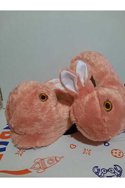 emirs store Kadın Tavşan Hayvan Figürlü Kışlık Peluş Panduf