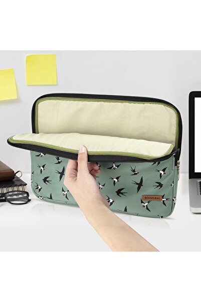 BOOMSBAG Macbook Air/pro Ultrabook 13-14 Inç Uyumlu Su Geçirmez Fermuarlı Darbe Önleyici Laptop Çantası