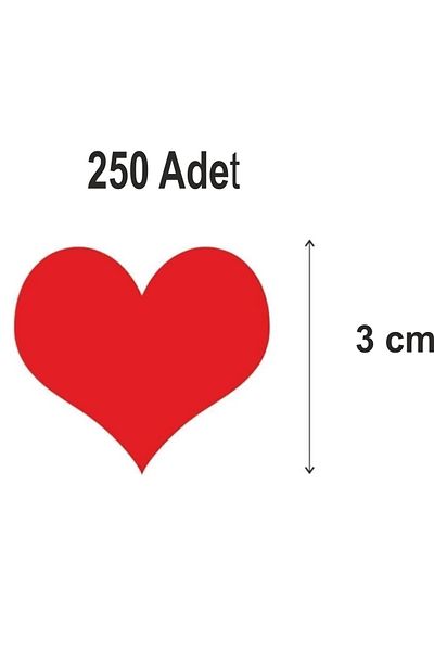 MAARS Red heart 250 pieces 3 cm