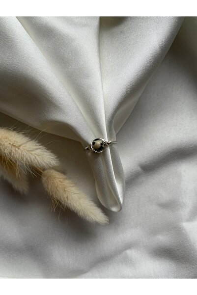 PelvedDesign خاتم سلكي مصنوع يدويًا من حجر جاسبر السمان الطبيعي قابل للتعديل