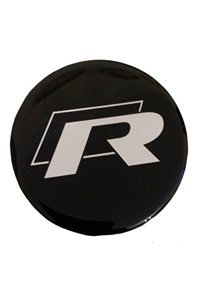 İKTUNING Volkswagen R Logolu 56 Mm Jant Göbek Damla Stıcker