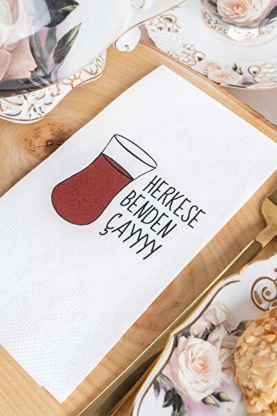 Rima Tasarım Herkese Benden Çay Sunum Peçetesi 20li