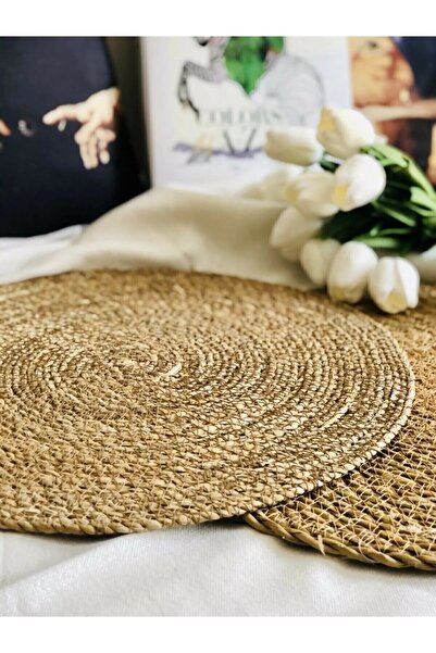 safestore 6-Piece Wicker Plate Knitting - American Serving Bamboo Tableware Pot Mat Fireproof