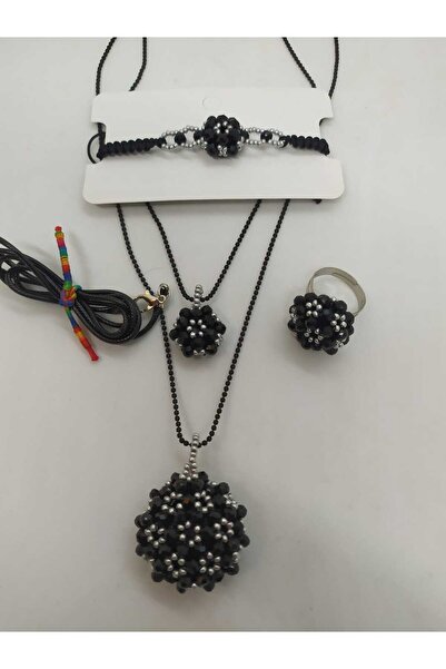 Sam Full Cevşen Set of 4 / Large Necklace-Small Necklace-Bracelet-Ring