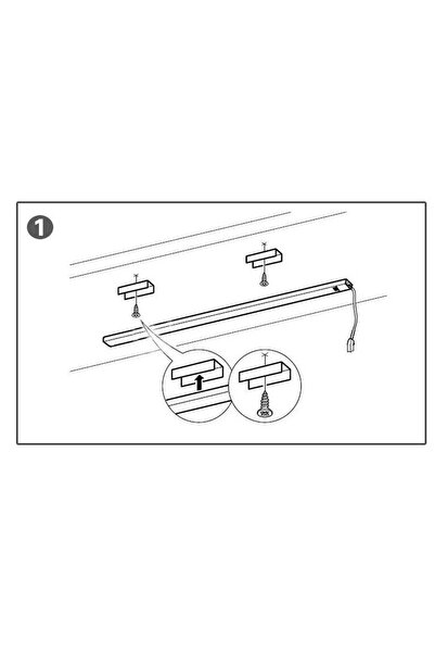 ÖZER LİGHT 60 Cm Dokunmatik Mutfak Tezgah Üstü Led Bar 60 Cm Dimli Gün Işığı