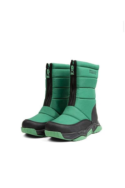 Benetton BN-30396 Γυναικείες Μπότες Πράσινες