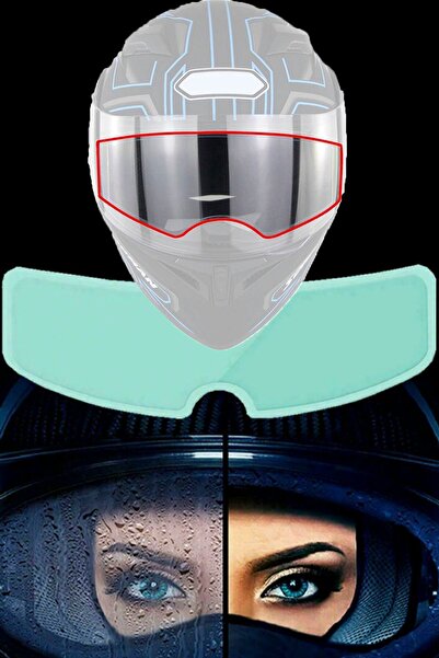 TechnoStation Yağmur Kaydırıcı Buğ Engelleyici Su Kaydırıcı Cam Pro Tüm Kaskl...