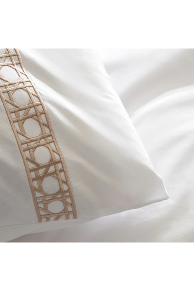 Karaca Nautica Home Rattan Percale Çift Kişilik Nevresim Takımı Bej