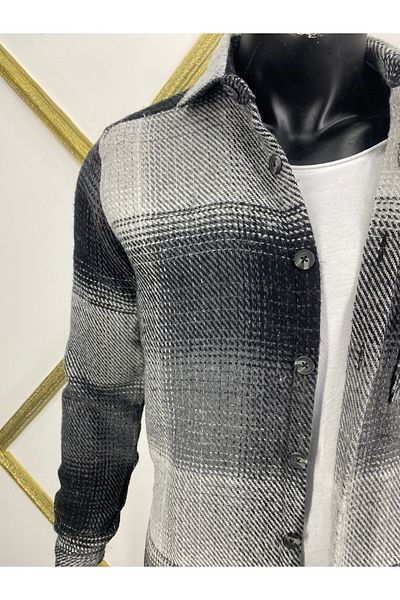 Sadık Collection Мъжка спортна риза Lumberjack Slim Fit с джобове и полар