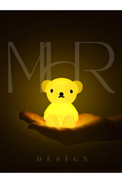 MHRDESİNG Boris Ayı Gece lambası küçük boy 10 CM Gün ışığı pilli