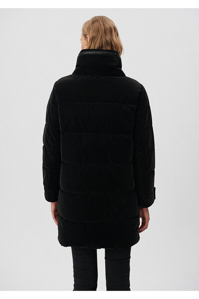 Mavi Stojanový límec Černý Dlouhý kabátek Volný střih / Volný Pohodlný střih 110853-900