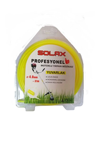 Solax Misina 4mm 31metre Sarı Yuvarlak Misina Tırpan