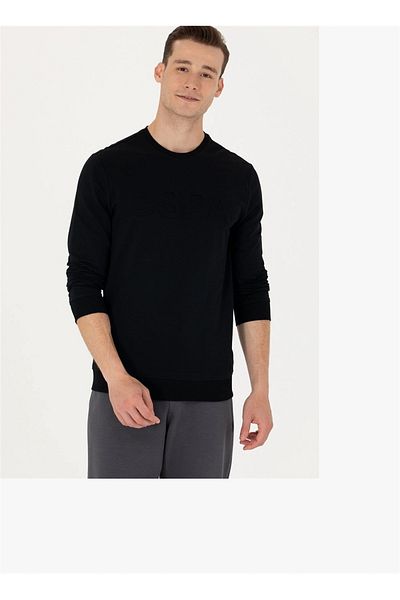 U.S. Polo Assn. G081sz082 1639122 Jellysk023 Us Polo Assn Men's Sweat Black